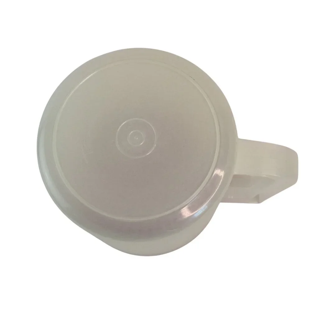 Vintage Tupperware‎ 1.5 Quart Sheer White Pitcher 1575-7 Pink Push Button Lid